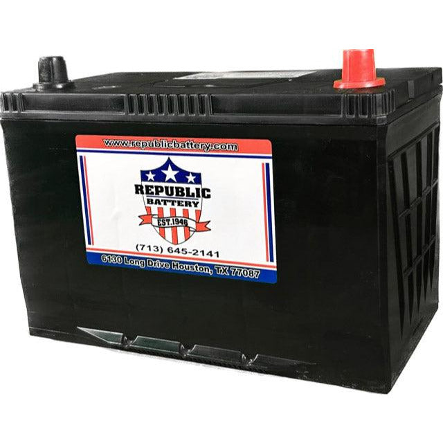 27F-1 Battery 27F Group Size, Wet Cell, 700cca 850ca 1yr Warranty Republic Brand - Republic Battery Online