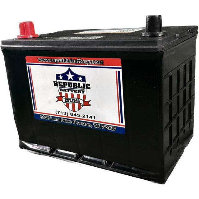 34-1 Battery 34 Group Size, Wet Cell, 550cca 675ca 1yr Warranty Republic Brand - Republic Battery Online