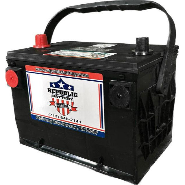 34/78-1 Battery 34/78 Group Size, Wet Cell, 850ca 1000ca 1yr Warranty Republic Brand Dual Post - Republic Battery Online