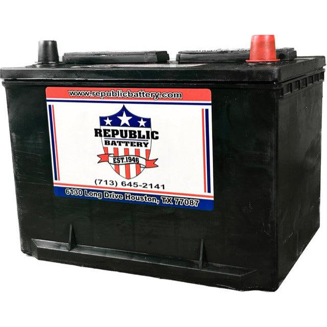 36R-1 Battery 36R Group Size, Wet Cell, 650cca 825ca 1yr Warranty Republic Brand - Republic Battery Online