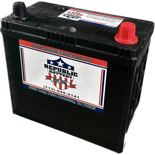 51R-1 Battery 51R Group Size, Wet Cell, 450cca 575ca 1yr Warranty Republic Brand - Republic Battery Online