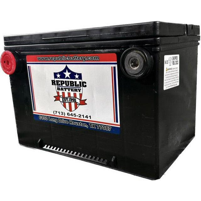 78-1 Battery: 78 Group Size, 680cca 825ca 1yr Warranty Republic Brand - Republic Battery Online