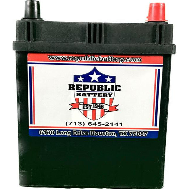 151R-3 Battery 151R Group Size, Wet Cell, 340cca 425ca 3yr Warranty Republic Brand - Republic Battery Online