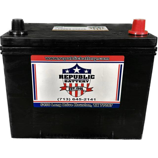 24F-1 Battery, 24F Group Size, Wet Cell, 750cca 875ca 1yr Warranty Republic Brand - Republic Battery Online