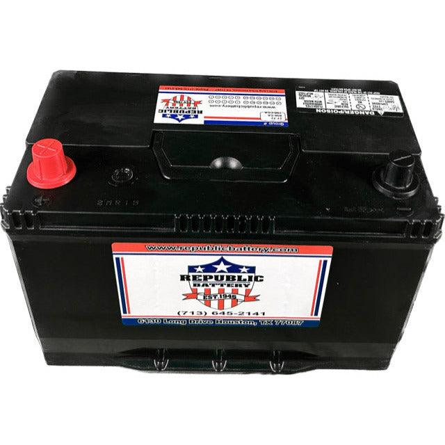 27-1 Battery 27 Group Size, Wet Cell, 700cca 850ca 1yr Warranty Republic Brand - Republic Battery Online