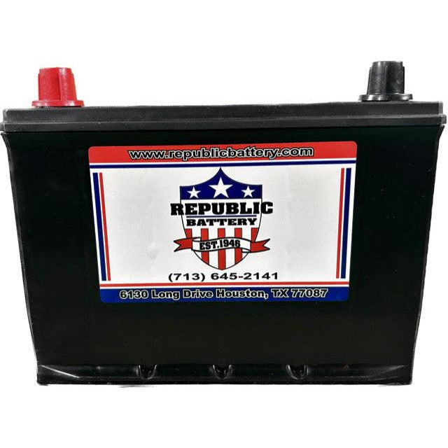 34-1 Battery 34 Group Size, Wet Cell, 550cca 675ca 1yr Warranty Republic Brand - Republic Battery Online