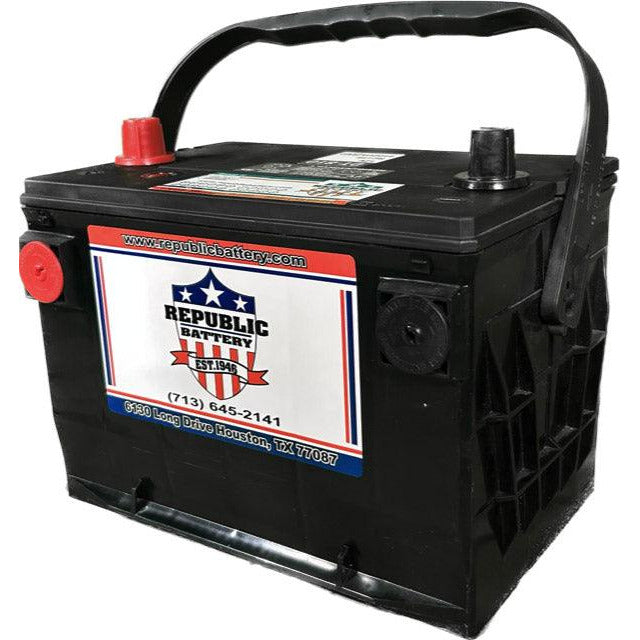 34/78-2 Battery 34/78 Group Size, Wet Cell, 850ca 1050ca 2yr Warranty Republic Brand Dual Post - Republic Battery Online