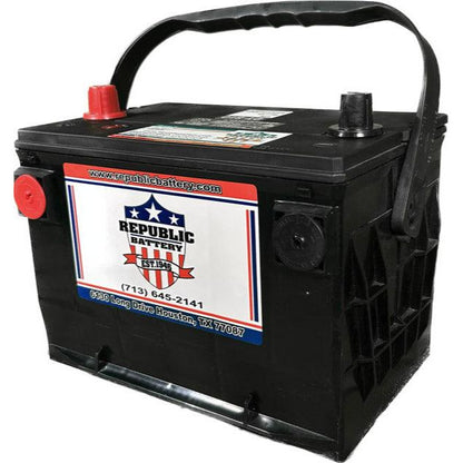 34/78-2 Battery 34/78 Group Size, Wet Cell, 850ca 1050ca 2yr Warranty Republic Brand Dual Post - Republic Battery Online