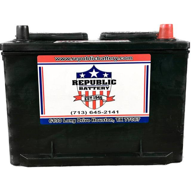 36R-1 Battery 36R Group Size, Wet Cell, 650cca 825ca  1yr Warranty Republic Brand - Republic Battery Online
