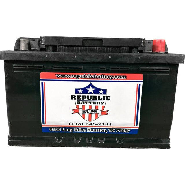40R-1 Battery 40R Group Size, Wet Cell, 700cca 875ca 1yr Warranty Republic Brand - Republic Battery Online