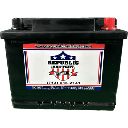 96R-1 Battery: 96R Group Size, 590cca 700ca 1yr Warranty Republic Brand - Republic Battery Online