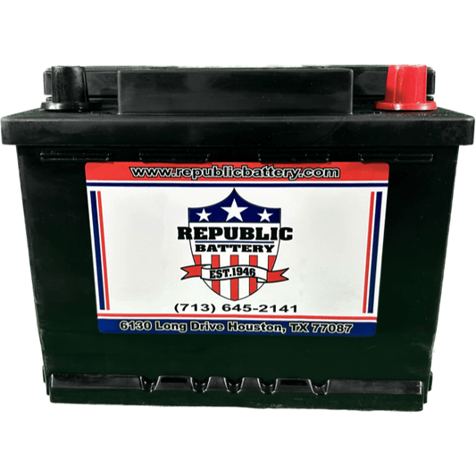 96R-2 Battery: 96R Group Size, 590cca 700ca 2yr Warranty Republic Brand - Republic Battery Online