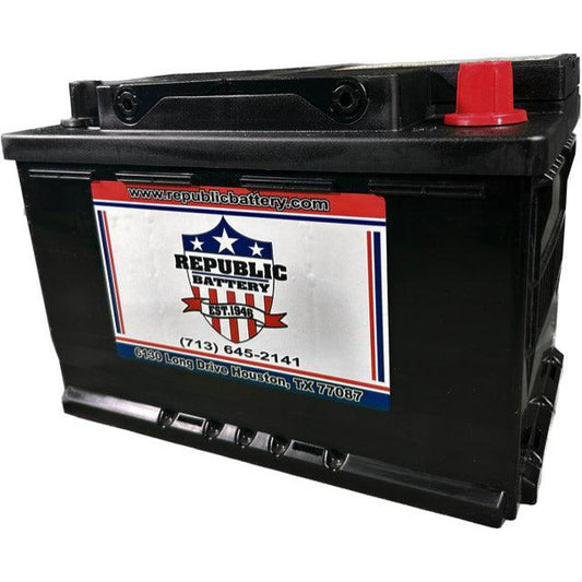 47/90-1 (H5) Battery 47 Group Size, Wet Cell, 630cca 875ca  1yr Warranty Republic Brand - Republic Battery Online