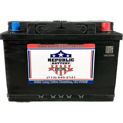 48AGM (H6) 48 H6 Group Size, AGM, 770cca 960ca 3yr Warranty Republic Brand - Republic Battery Online