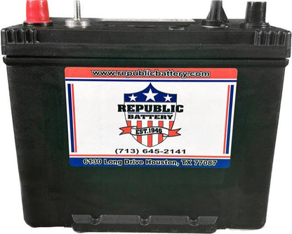 M24-1000 Group 24 Marine Battery Wet Cell Maintenance Free, 800cca 1000mca - Republic Battery Online